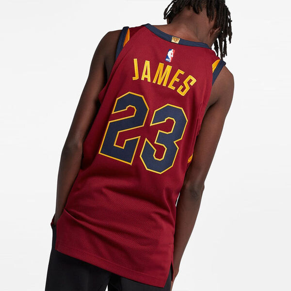 Спортивная футболка lebron james cleveland cavaliers icon edition authentic au red Nike, красный — фото 4