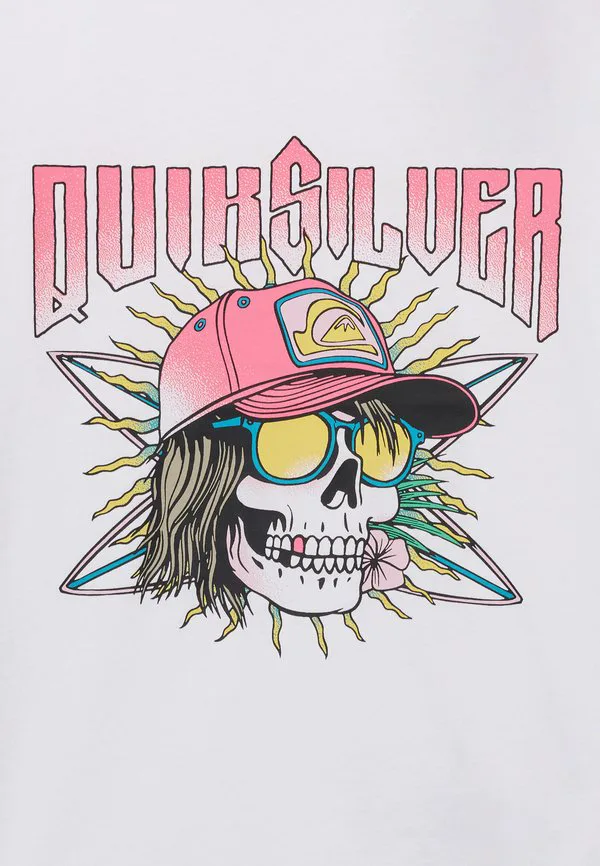 Футболка унисекс с принтом "звук" Quiksilver, Bright White — фото 4