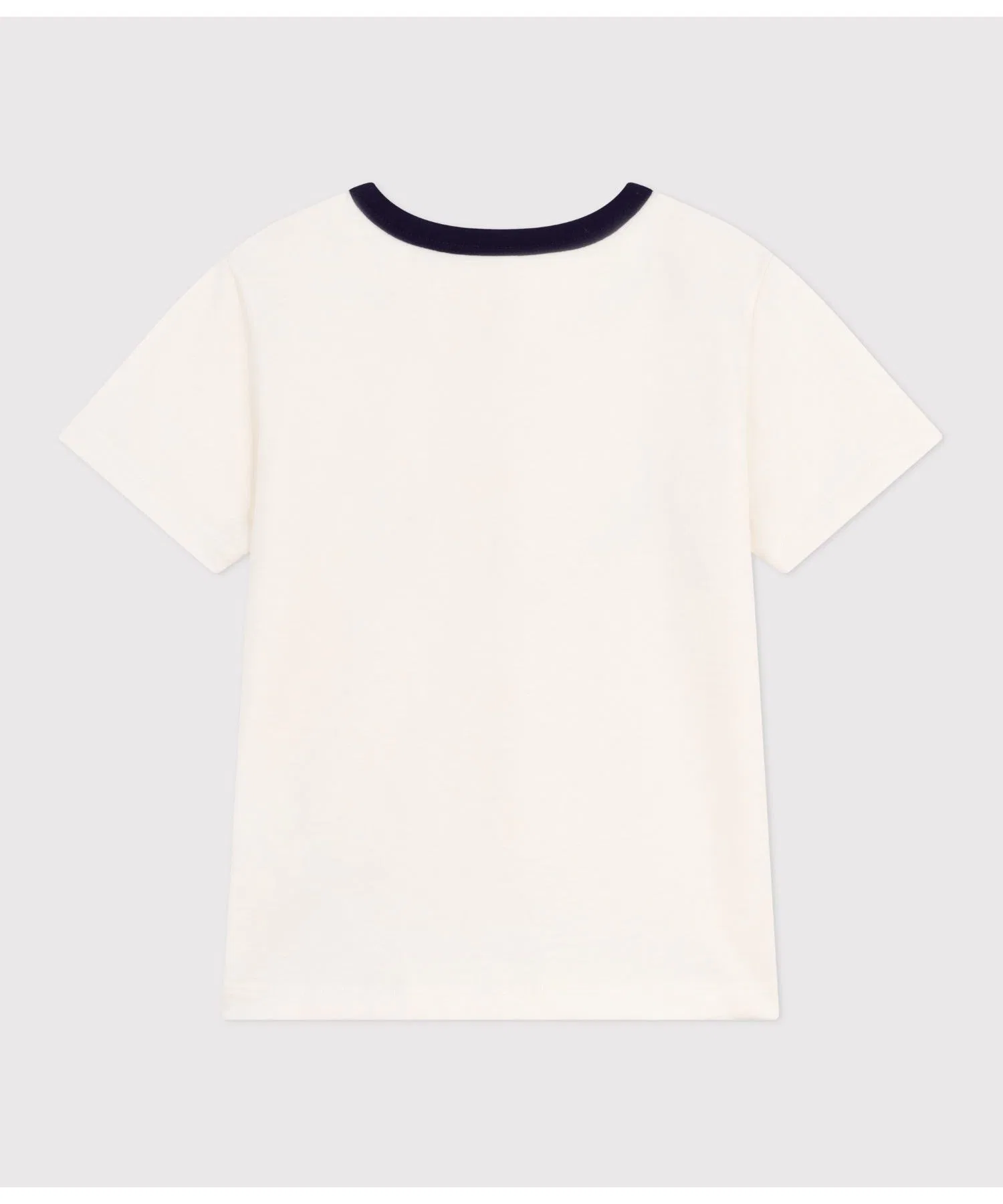 Детская футболка PETIT BATEAU с логотипом из хлопка белая — фото 4