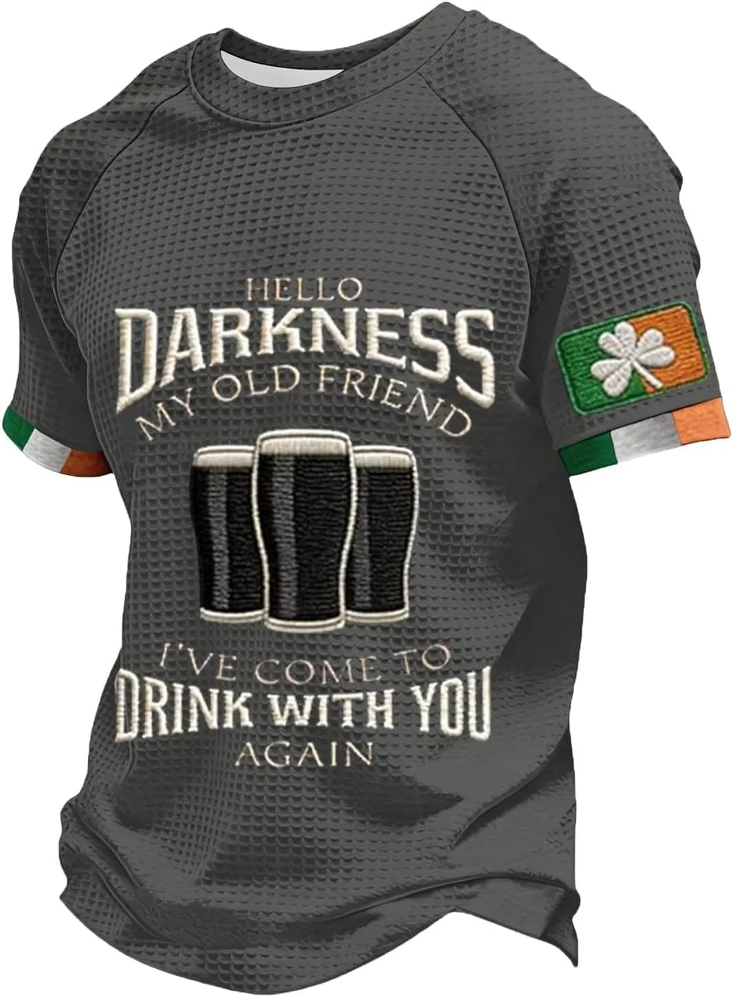 

Мужская футболка Hello Darkness My Old Friend St Patricks Day HUEAHDOU