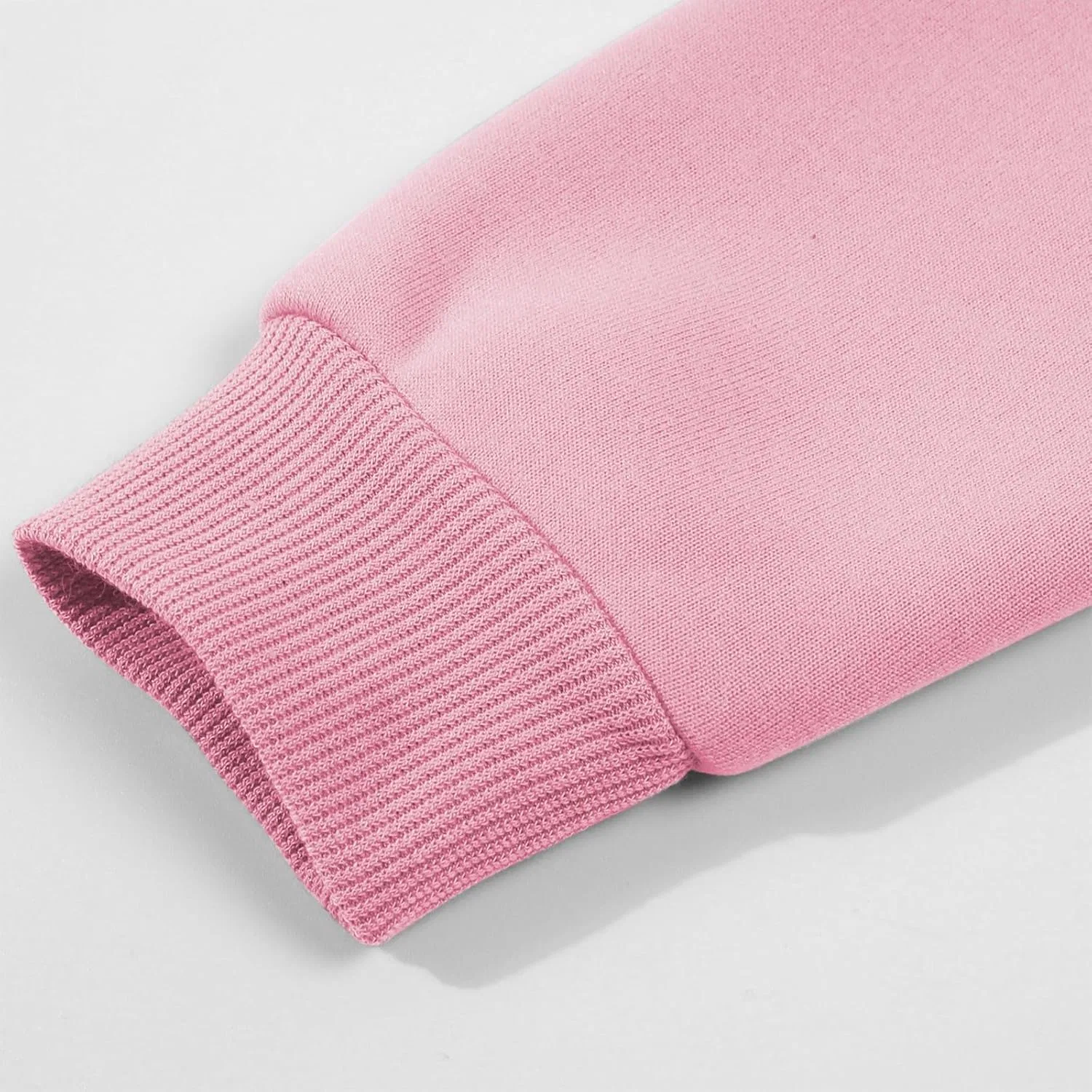 Детский спортивный костюм из флиса с капюшоном и штанами, Pink — фото 3
