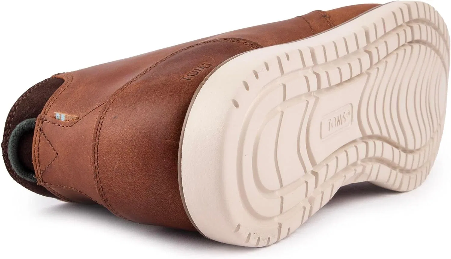 Мужские ботинки TOMS Navi цвета кедрового дерева, Topaz Brown Water-Repellent Leather — фото 4