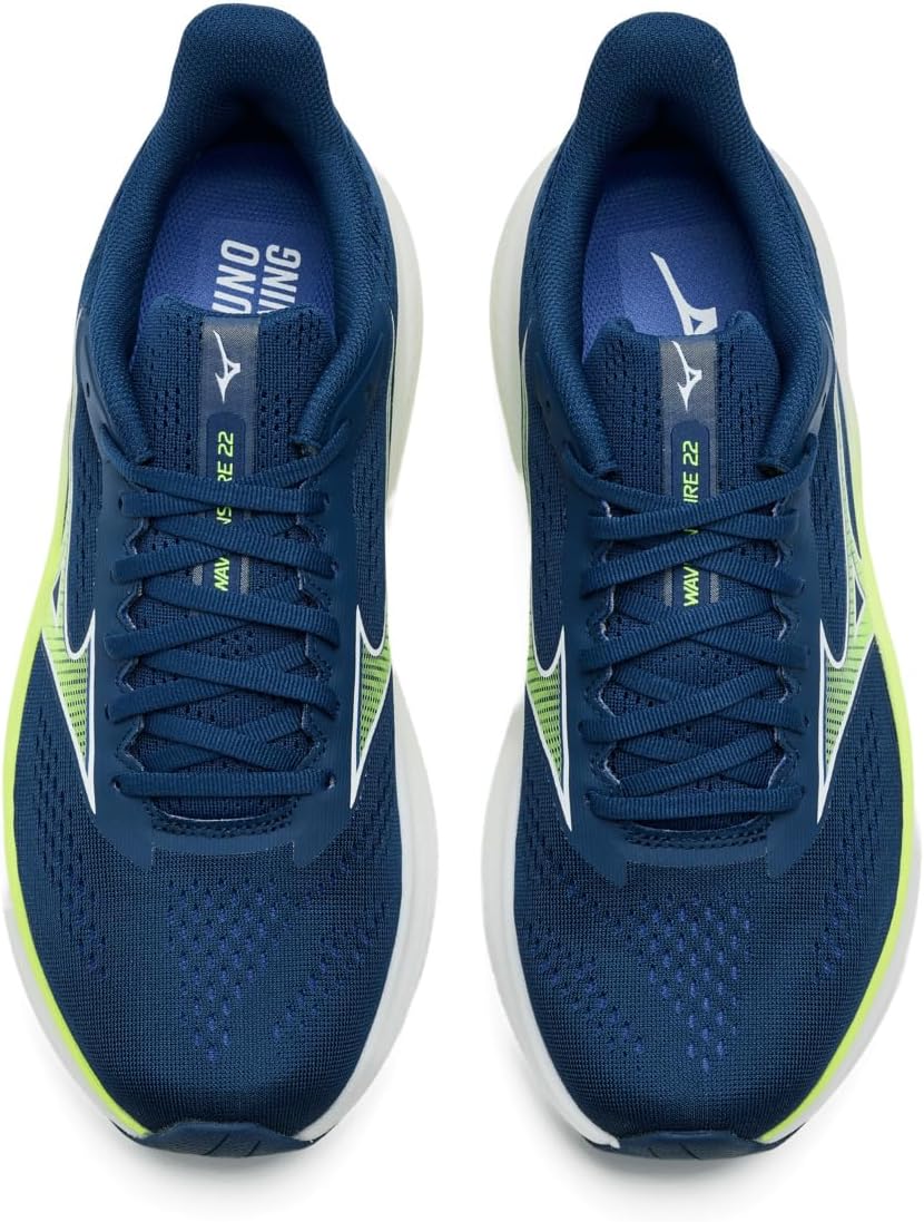 Мужские кроссовки Mizuno Wave Inspire 22, белый/синий — фото 2