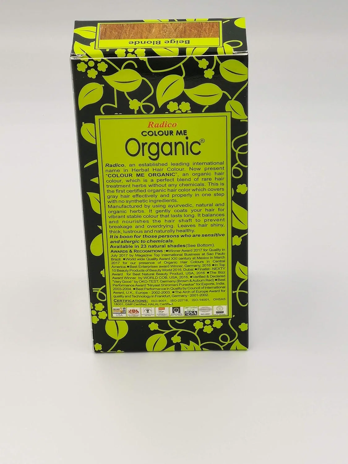 Растительная краска для волос «Colour Me Organic» (бежевый блонд) от Radico Radico — фото 4