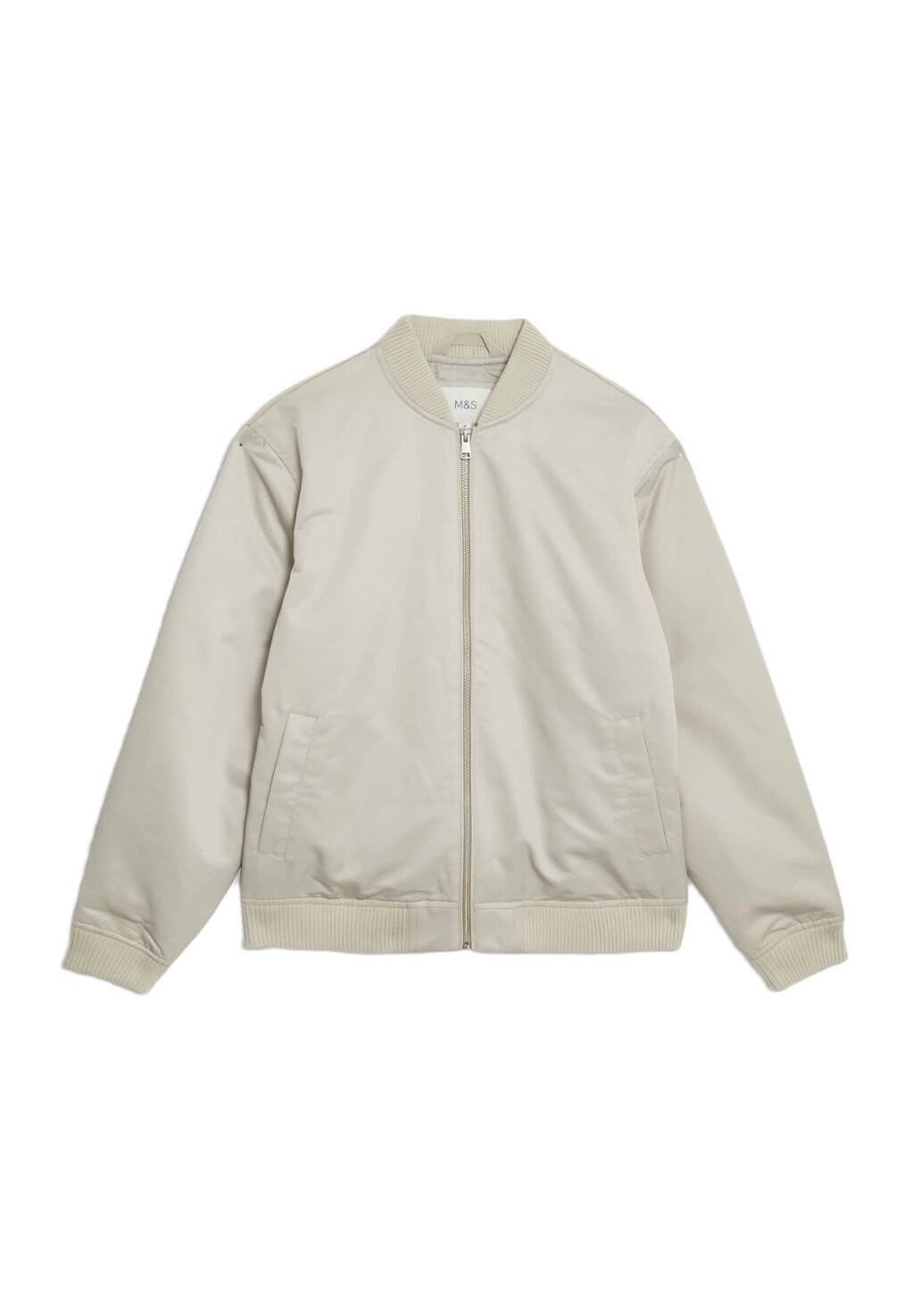 

Куртка-бомбер Satin Finish Marks & Spencer, цвет Stone