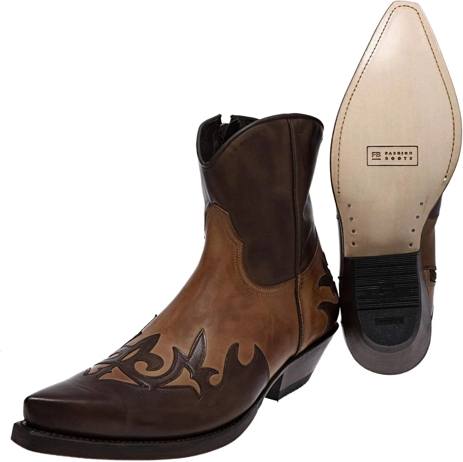 FB Fashion Boots Унисекс Ковбойские ботинки Emilio Вестерн-ботинки Кожаные ботинки Коричневые — фото 4