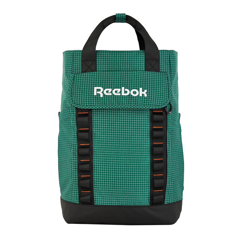 

Reebok Спортивная сумка рюкзак из ткани средний унисекс черно-зеленый, Green