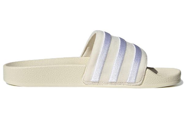 Тапочки оригиналы adilette слайдеры Adidas, белый — фото 3