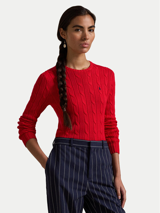 

Облегающий свитер 211891640026 Polo Ralph Lauren, красный