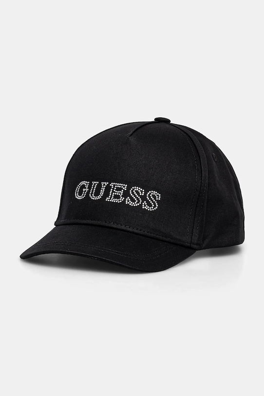 

Детская хлопковая кепка с козырьком Guess, черный