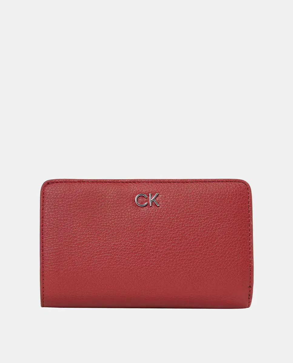 

Сложенный кошелек Calvin Klein, красный