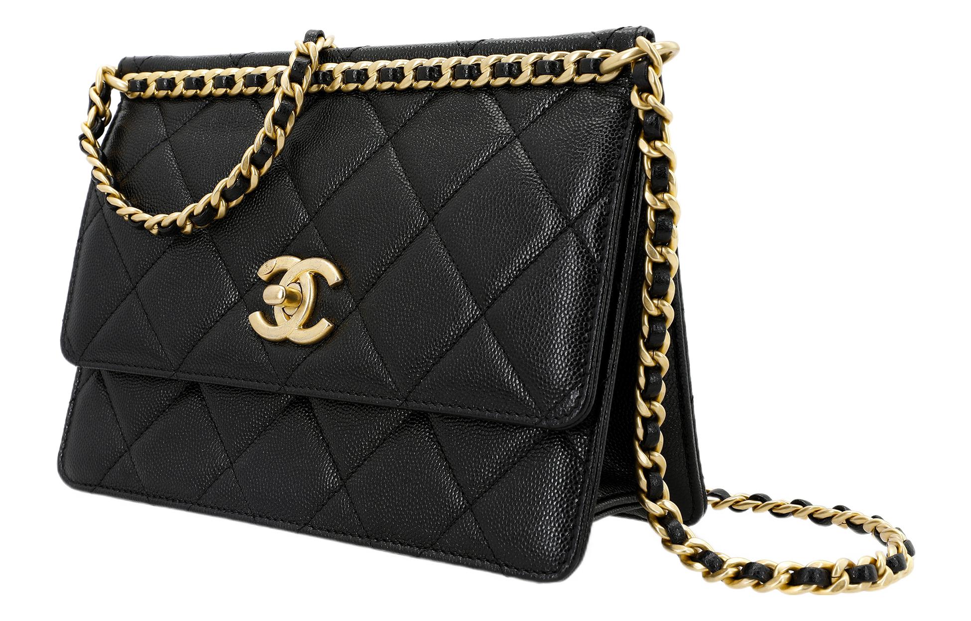 CHANEL Сумка через плечо на пояс из зерненой телячьей кожи — фото 3