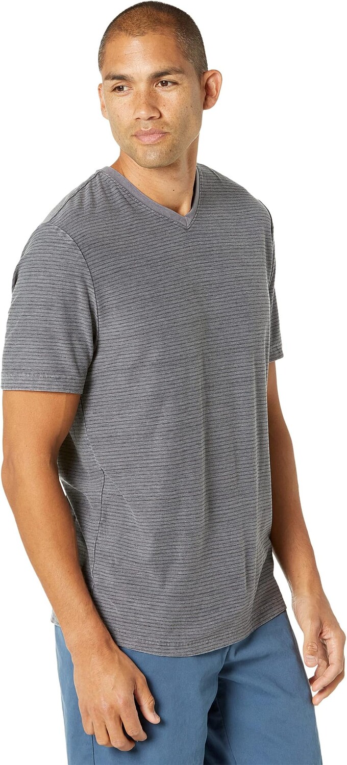 

Рубашка Mod-o-doc Jersey Stripe Short Sleeve V-Neck, цвет Faded Plank