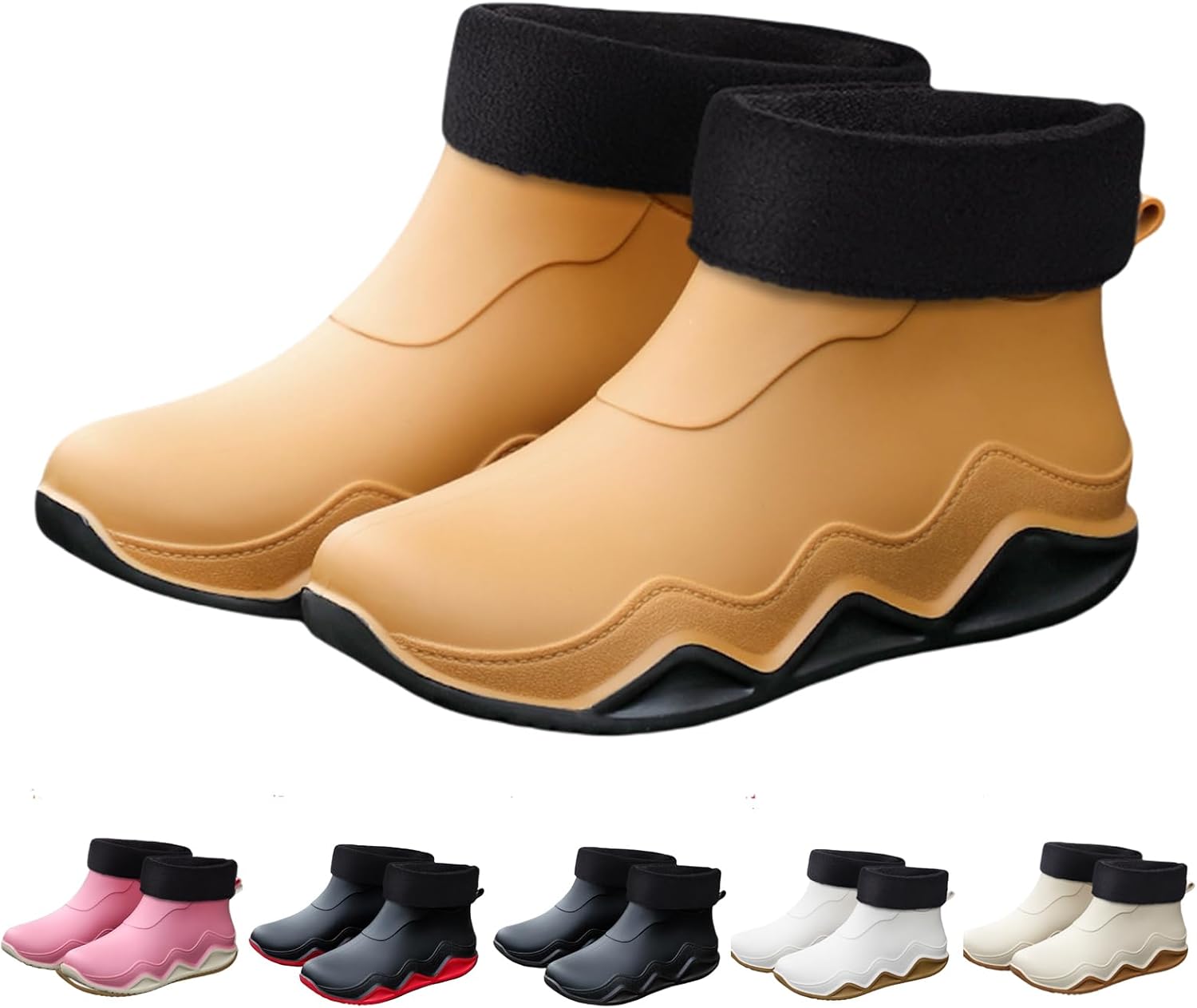 

Модные дождевые ботинки Gezolligheid для мужчин и женщин, пара, противоскользящие, износостойкие, водонепроницаемые, для работы на улице, рыбалки и путешествий, Hyellow