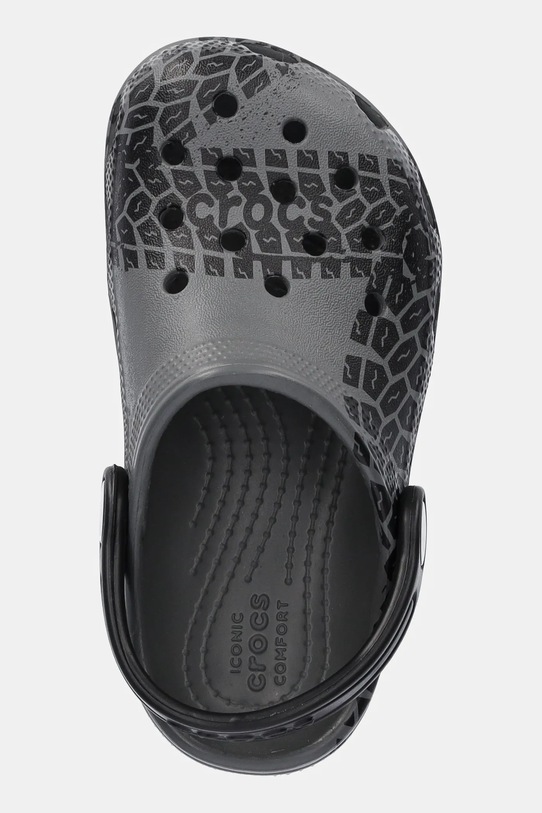 Классические кроксы CLASSIC TIRE PRINT T с рисунком протектора Crocs, серый — фото 4