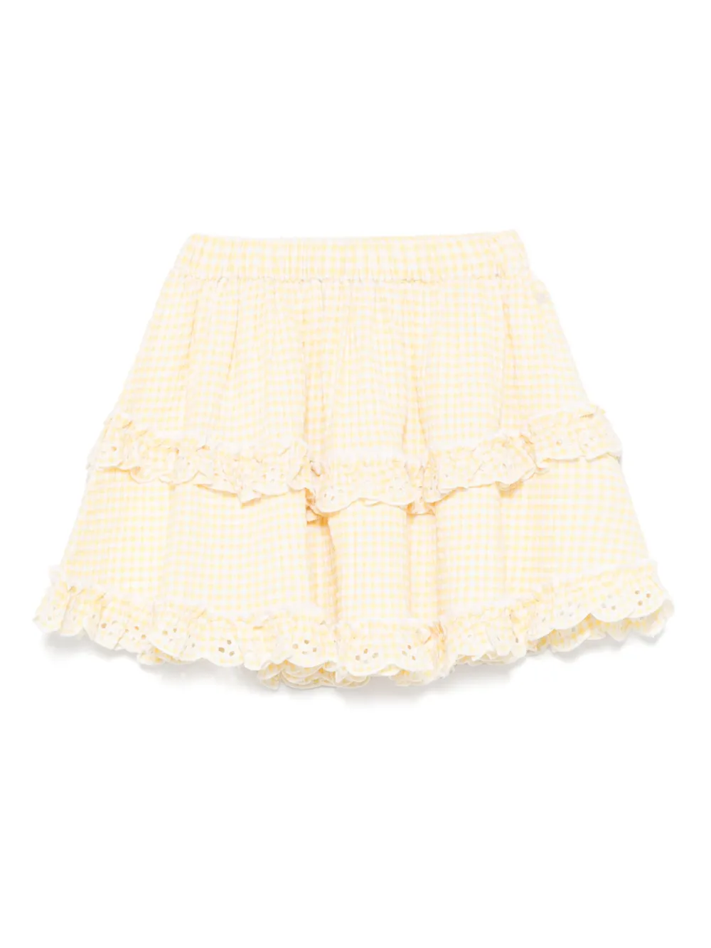 

Юбка в клетку гингем Tartine Et Chocolat, желтый