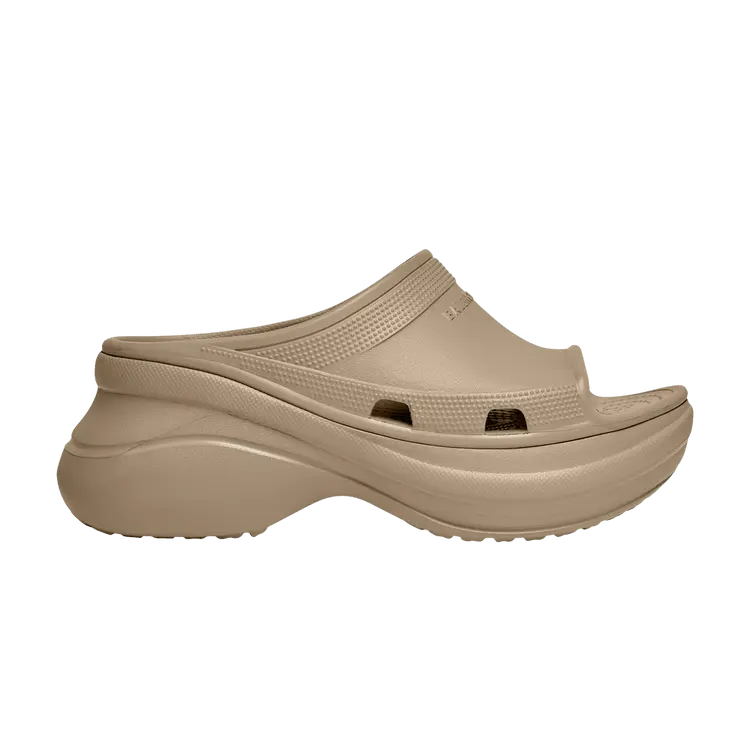 Сандалии Balenciaga Crocs x Balenciaga Wmns Pool Slide Sandal 'Beige', коричневый