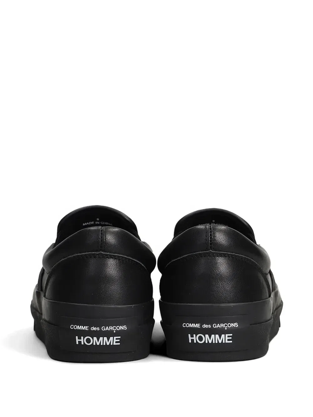 Кожаные слипоны-кеды Steer Comme Des Garçons Homme, черный — фото 3