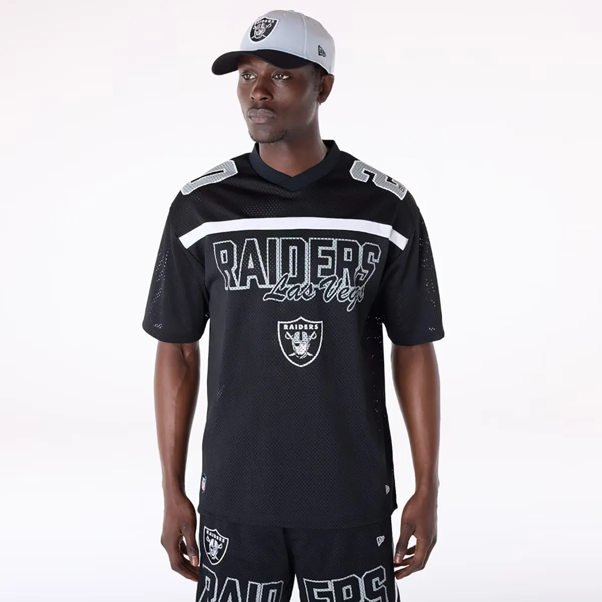 

Футболка Jersey Mesh Las Vegas Raiders Nfl Graphic New Era, черный