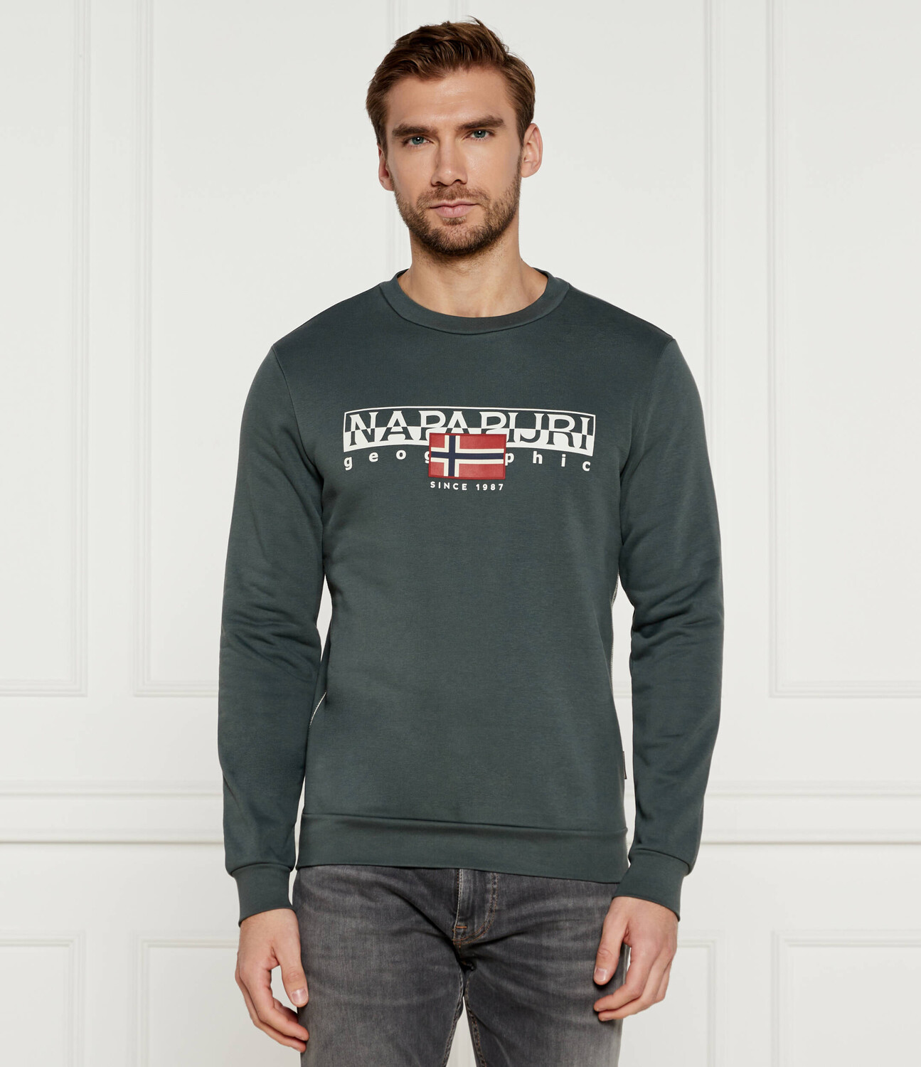 

Толстовка Napapijri Aylm Regular Fit, зеленый