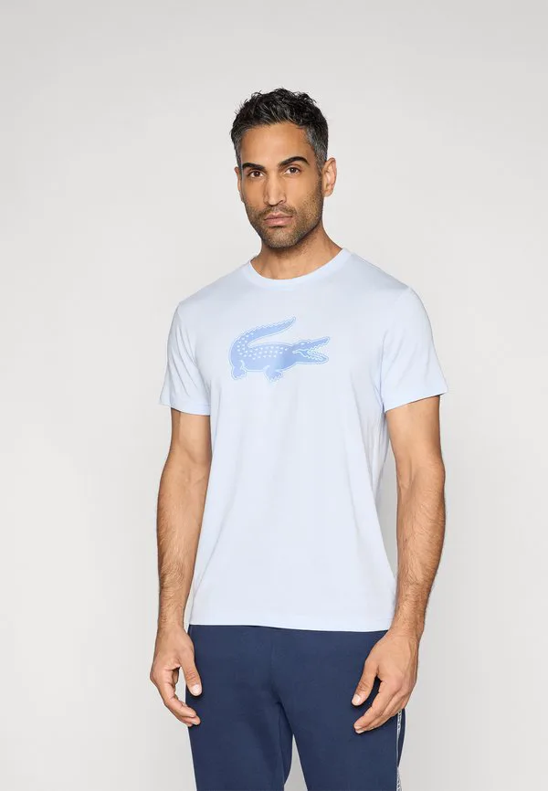 Спортивная футболка с большим логотипом Lacoste Sport, Phoenix Blue/Aphylla