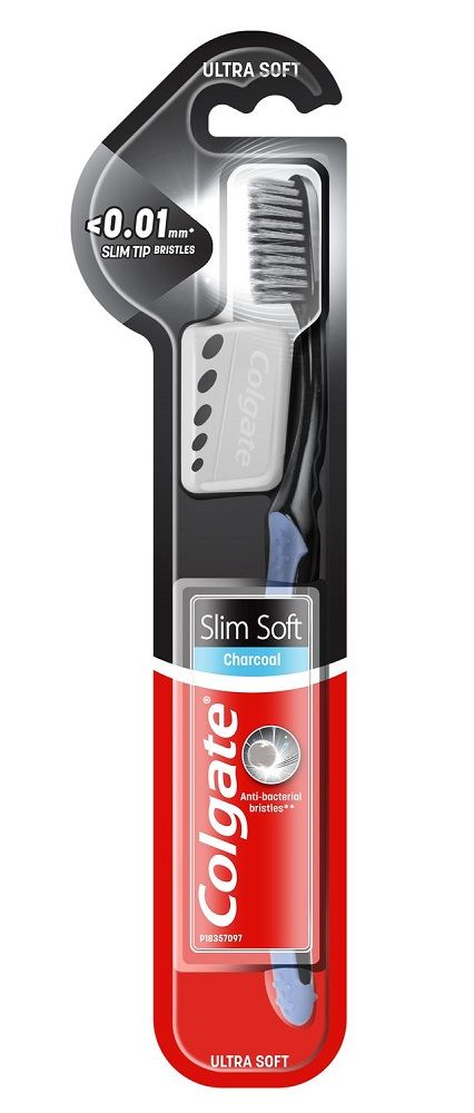 

Colgate Slim Soft Charcoal зубная щетка, 1 шт.