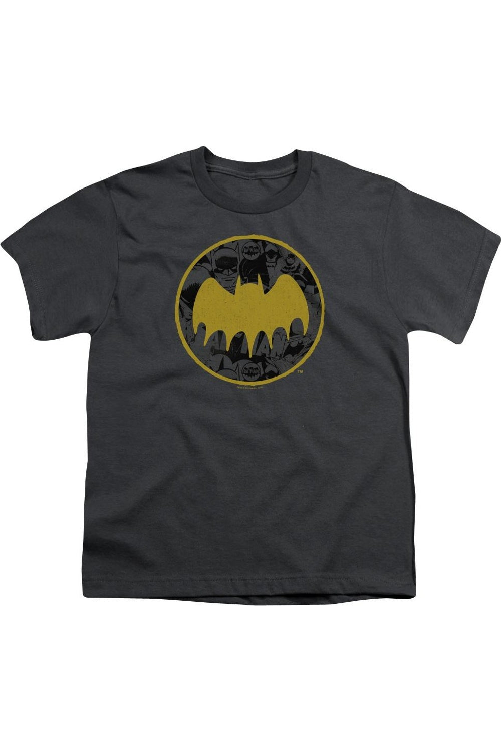 

Футболка с принтом "Винтажный коллаж символов Batman" для детей Gildan, Charcoal