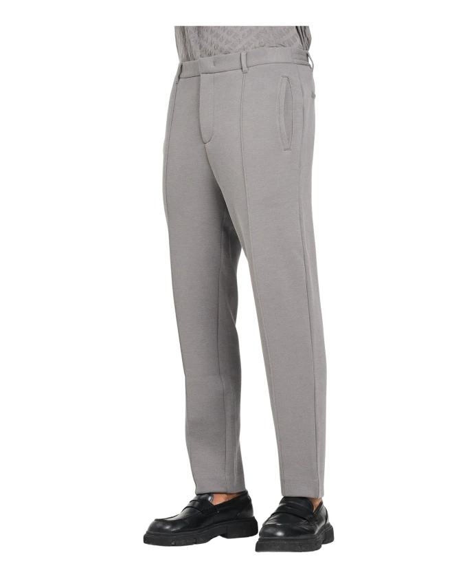 

Светло-Серые брюки из технической ткани приталенного кроя Armani Exchange, серый