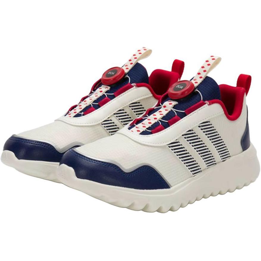 Adidas Кроссовки для бега Activefle Anti Slip, износостойкие, низкие, цвет экрю-синий — фото 2