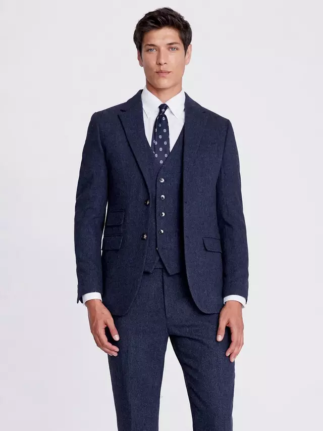

Куртка Moss Slim Fit Donegal Tweed, синий