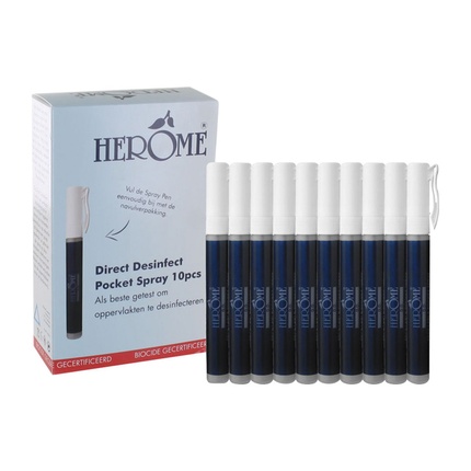 

Спрей Disinfect Direct Pocket Spray 80% спирта - удобное дезинфицирующее средство для рук Herome