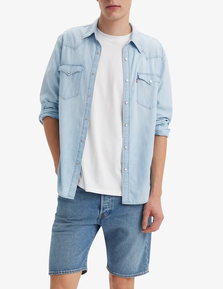 

Джинсовые шорты 501 оригинальные Levi's, светло-голубой
