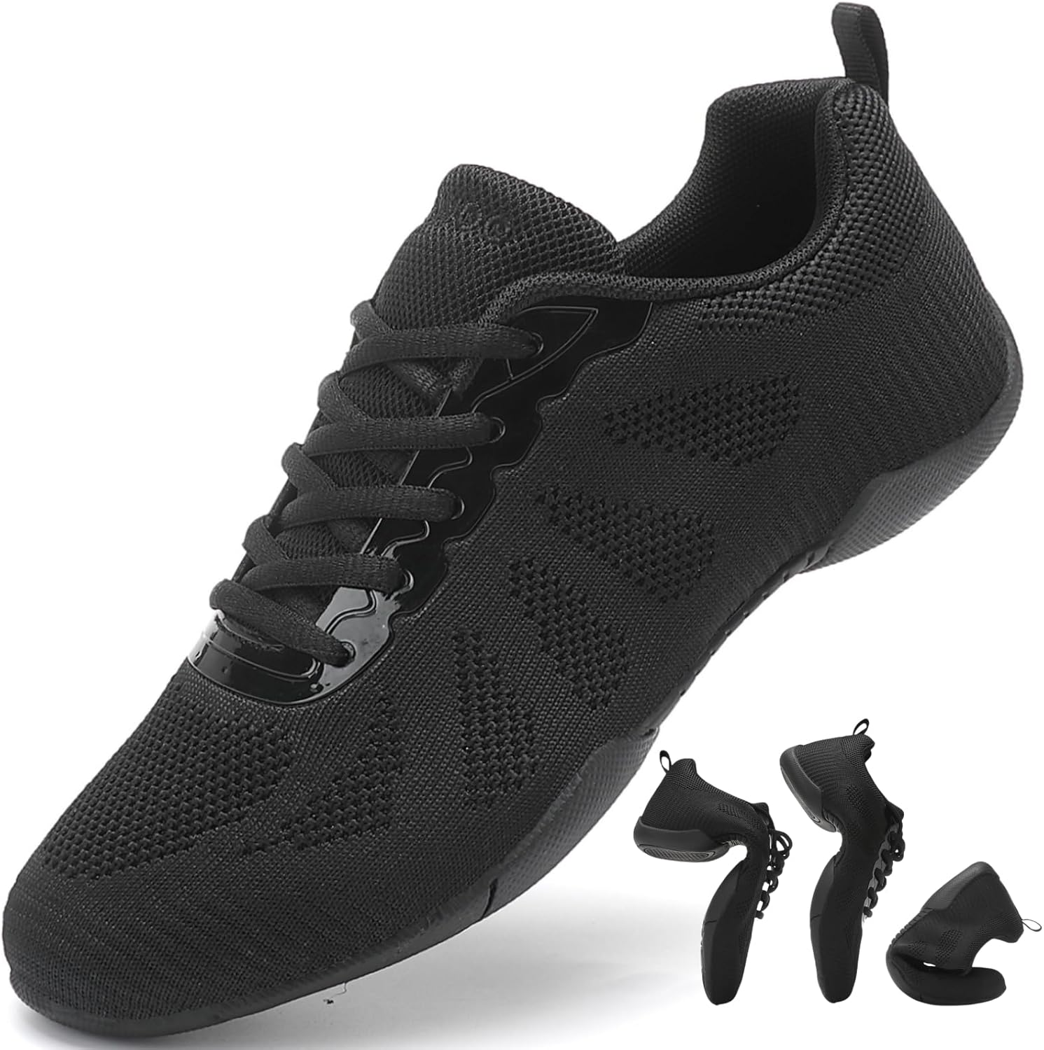 

Кроссовки для черлидинга для девочек, черлидинг, танцы, гибкая гимнастика, спортивная подготовка, теннис, женские, взрослые, молодежные, детские Kvwqoty, черный