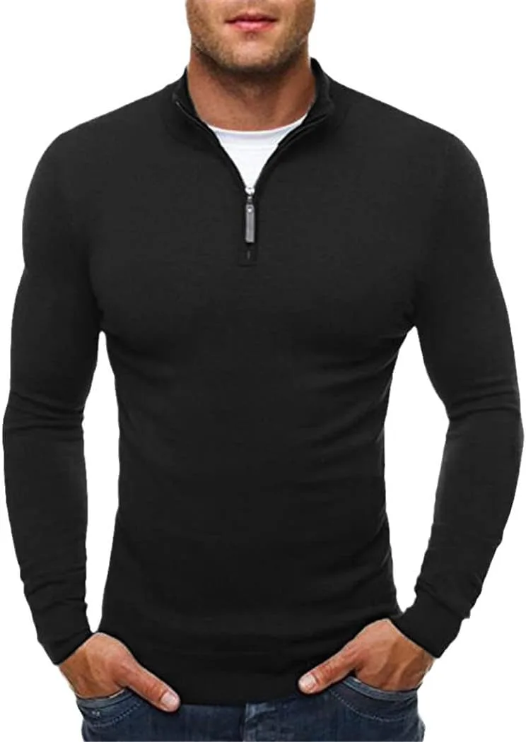 

Мужской повседневный свитер-водолазка из хлопка Slim Fit Haitpant