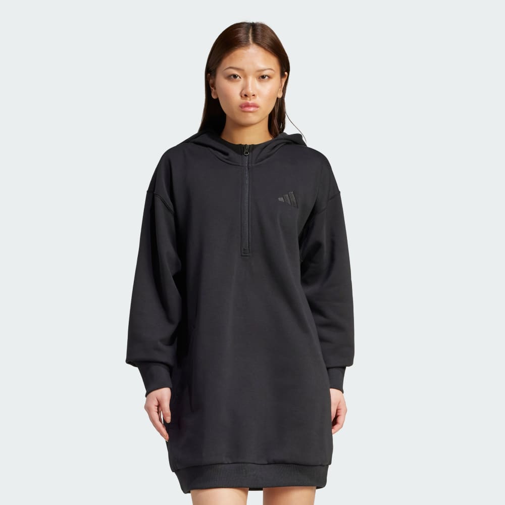 

Платье Adidas All SZN Fleece Loose Dress, черный