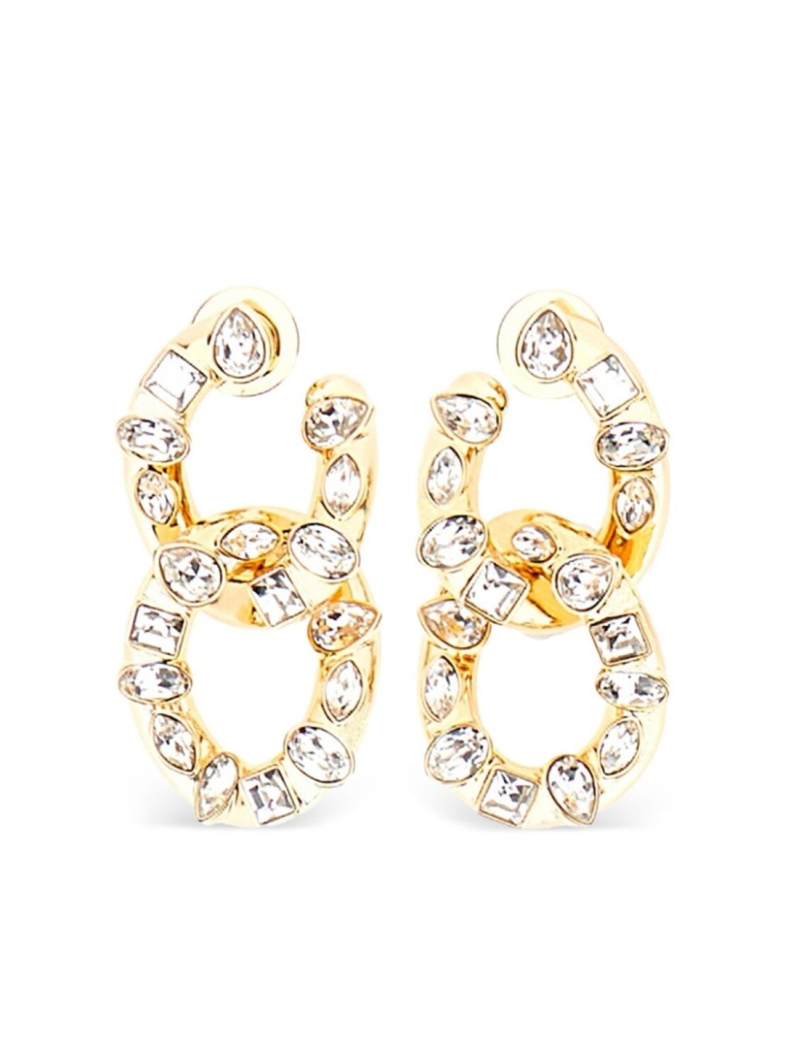 

Серьги из янтаря Swarovski, золотой