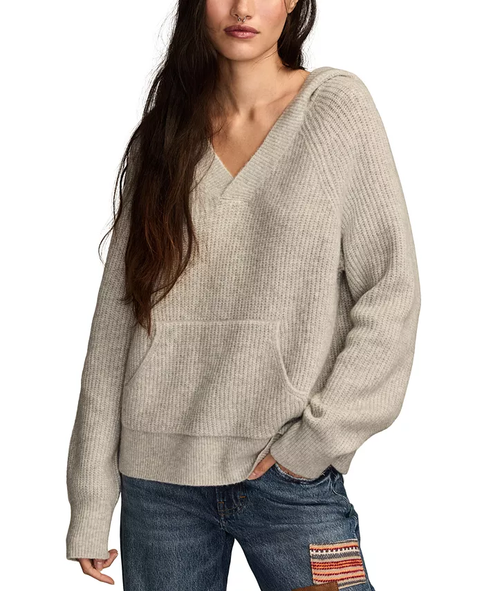 

Женский свитер с капюшоном Cloud Soft Lucky Brand, серый