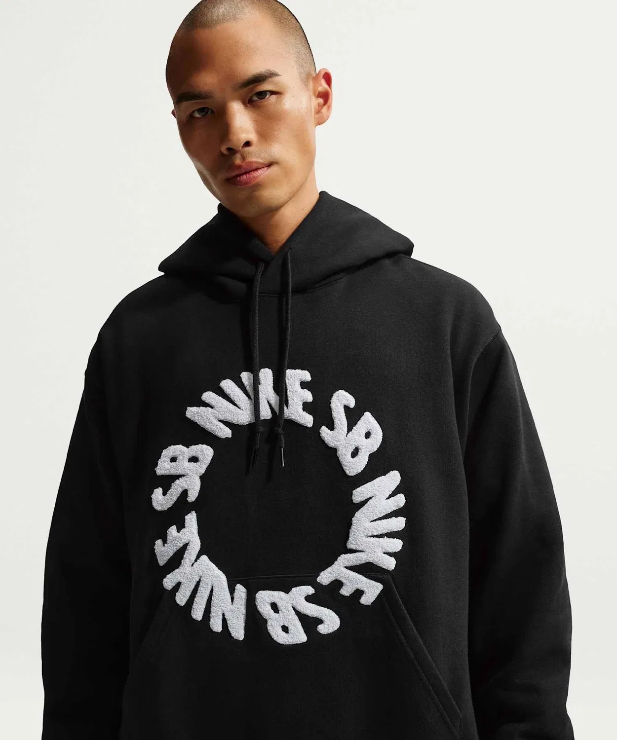 Толстовка Nike SB Fleece Pullover Hoodie, чёрная