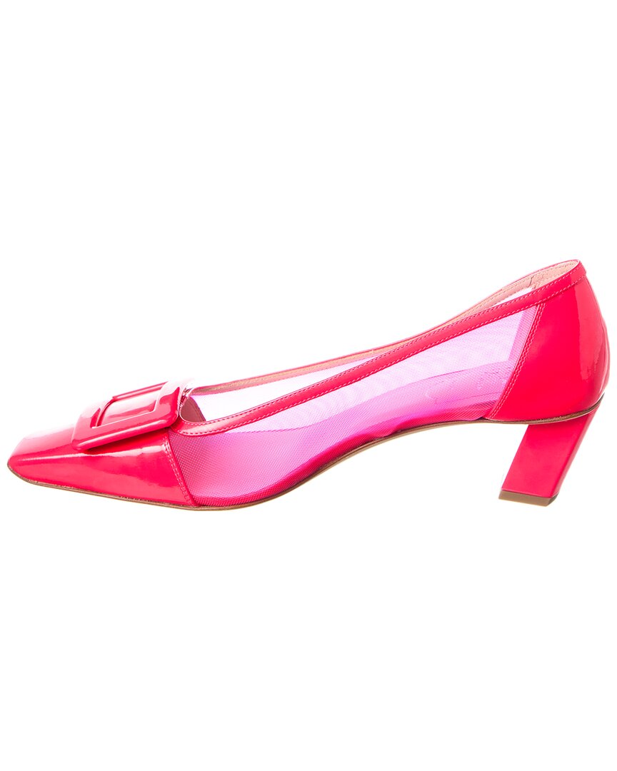 Туфли-лодочки Roger Vivier из кожи и сетки, розовый — фото 2