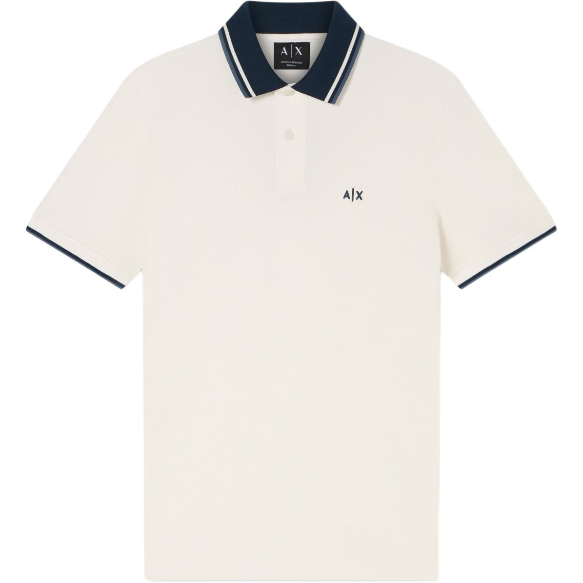 

Футболка-поло AE FW25 мужская ARMANI EXCHANGE, белый