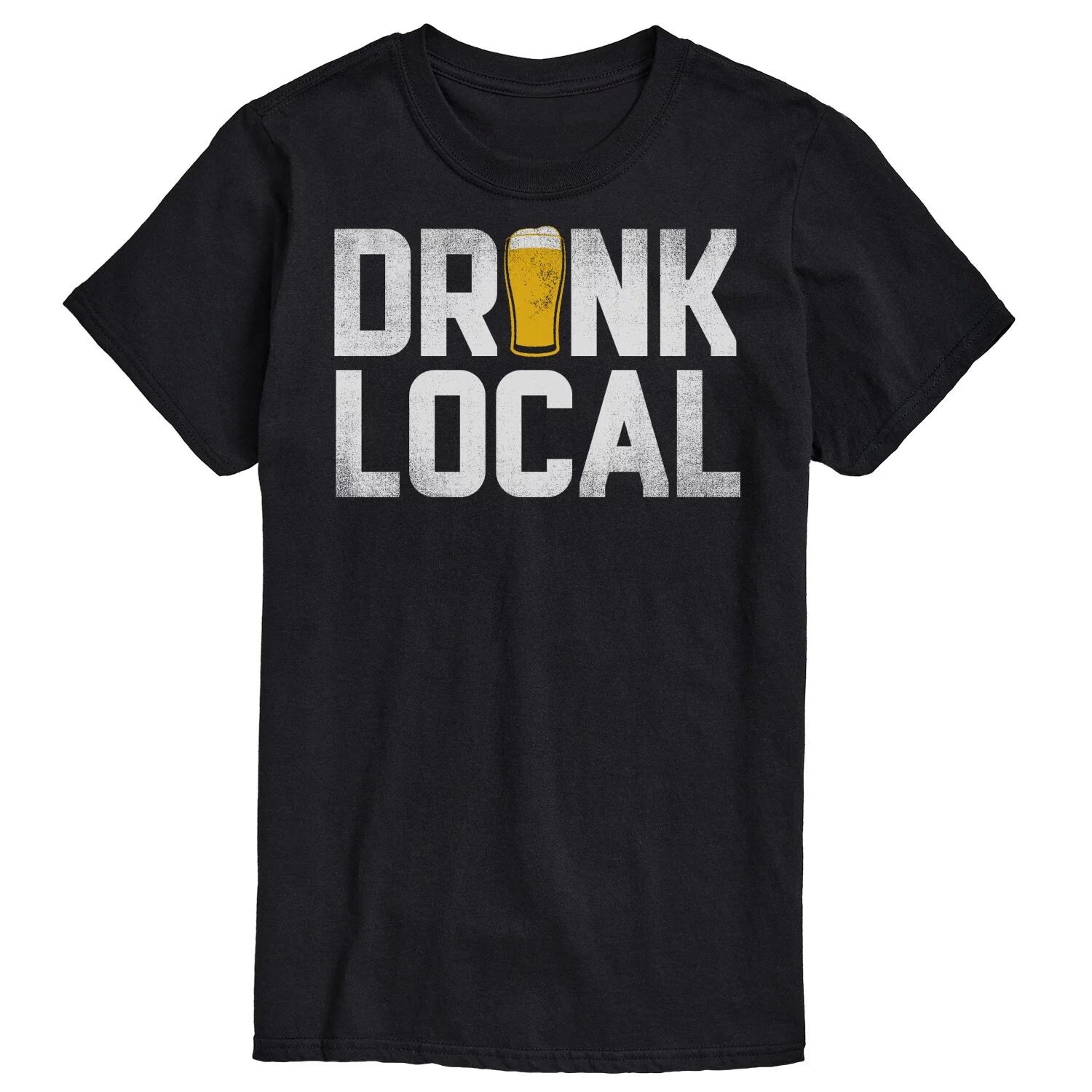 

Большая и высокая картина с рисунком «Drink Local» Licensed Character, черный