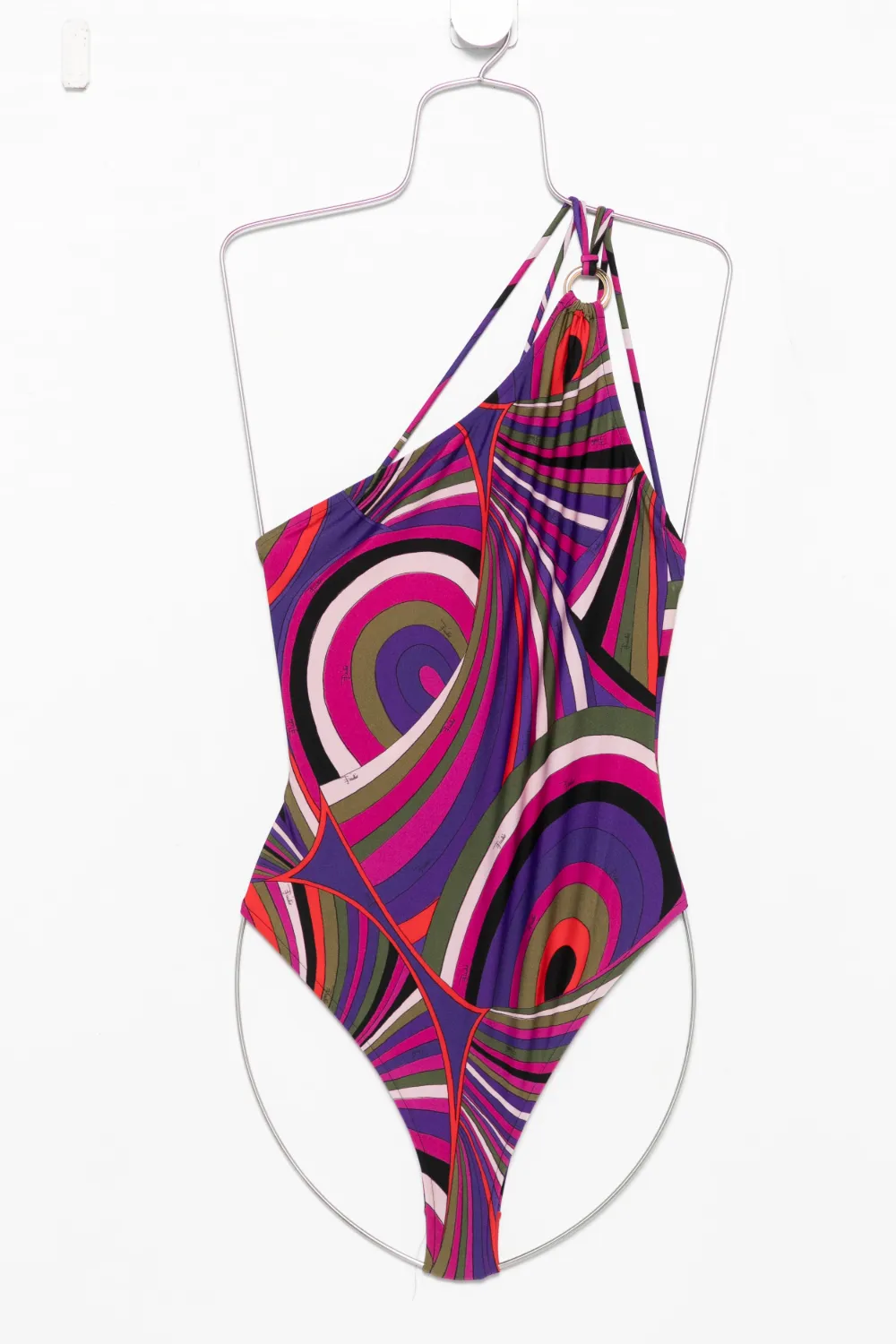 

Купальник на одно плечо Pucci, фиолетовый