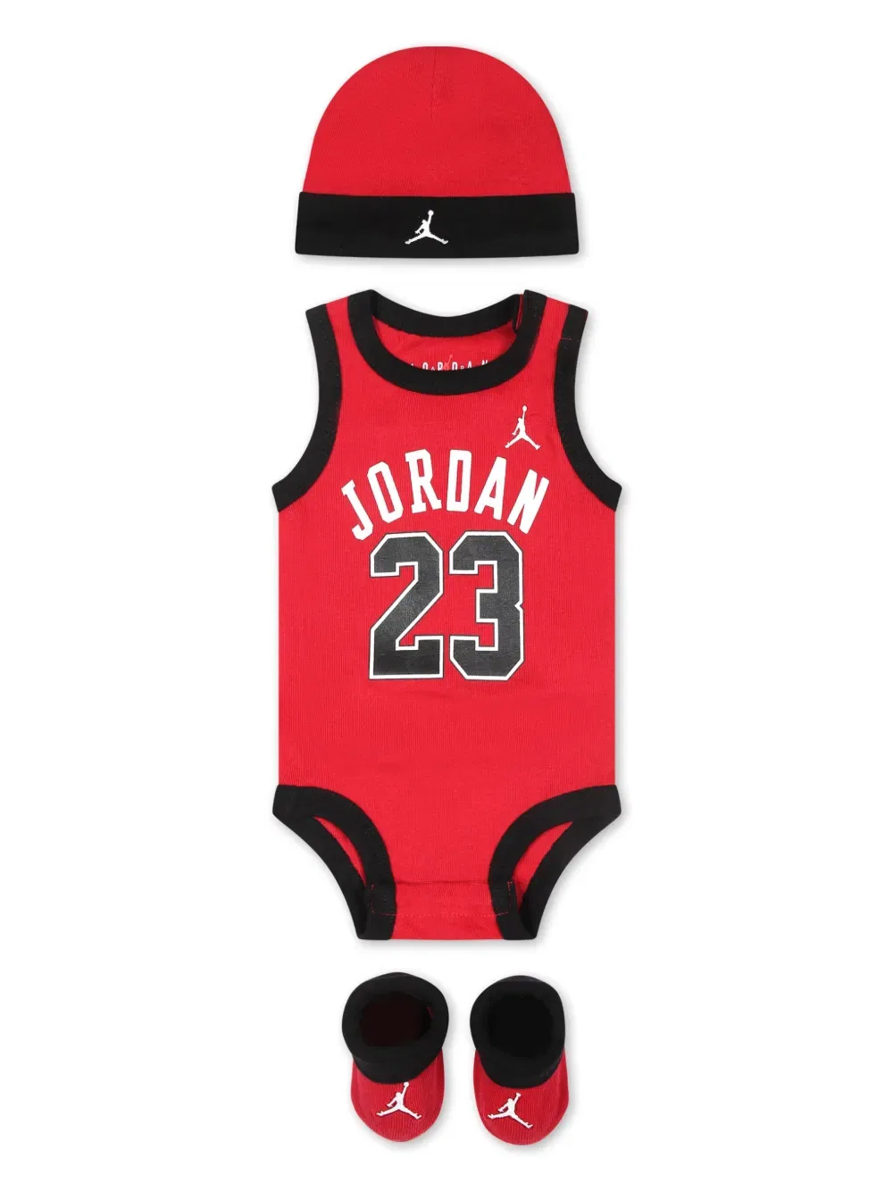 Комплект одежды с логотипом и принтом Jordan Kids, красный