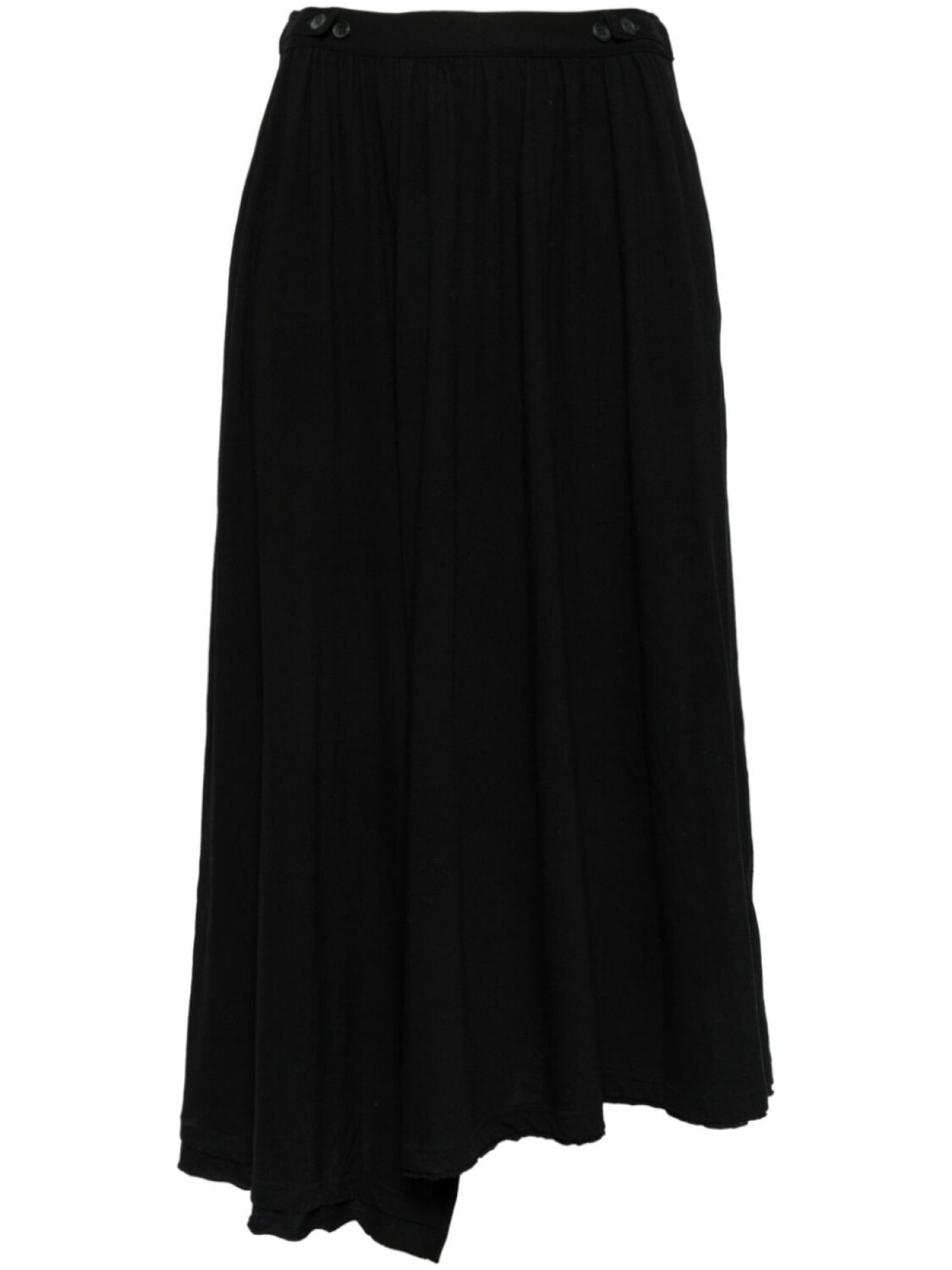 

Yohji Yamamoto брюки асимметричного кроя, черный