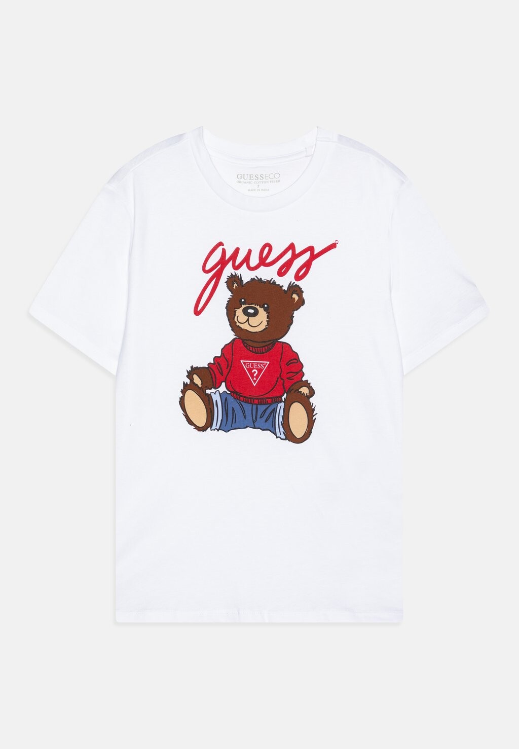 

Футболка с принтом JUNIOR BEAR UNISEX Guess, белый