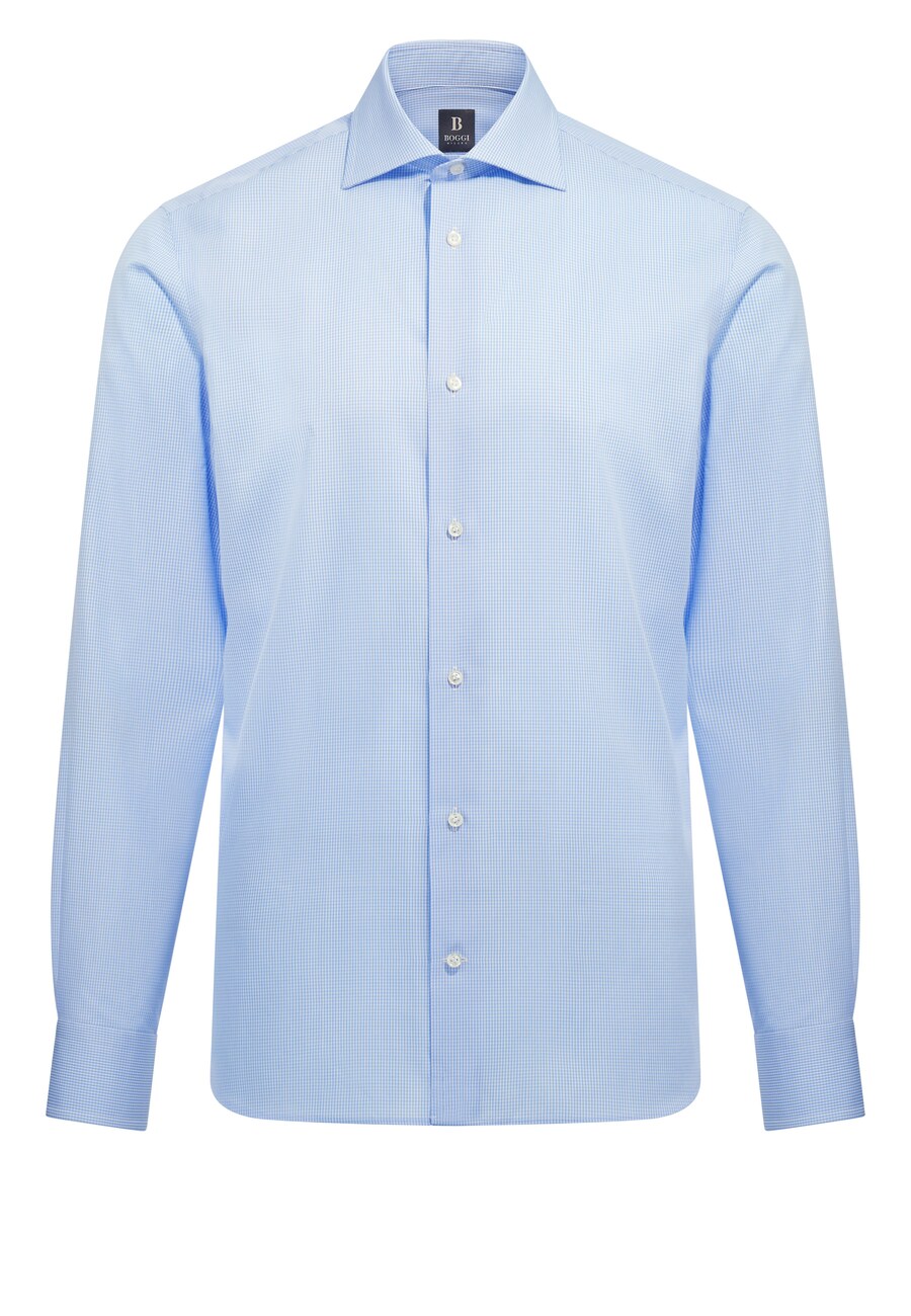 

Рубашка Slim Fit на пуговицах Boggi Milano, светло-синий