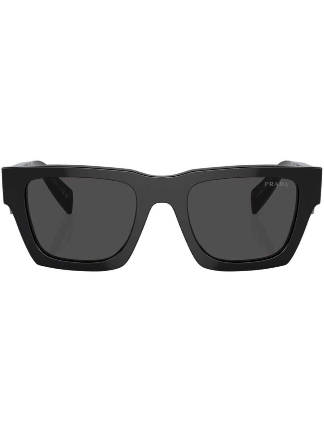 

Prada Eyewear солнцезащитные очки в квадратной оправе с логотипом, черный
