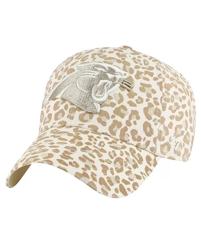 

Женская натуральная шляпа Carolina Panthers Panthera Clean Up Adjustable '47 Brand