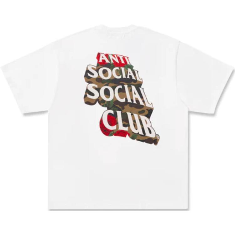 

Футболка Bape X Anti Social Social Club Ii A BATHING APE, белый