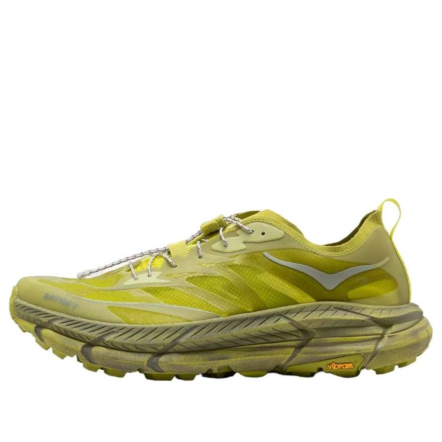 

Кроссовки HOKA ONE ONE x Satisfy Mafate Speed 4 Lite 'Sulfur', зеленый